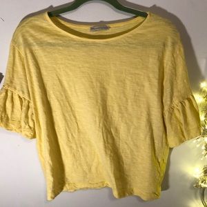 Yellow top from Zara